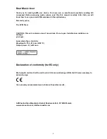 Preview for 2 page of AVM EVOLUTION MP 3.2 Operating Instructions Manual