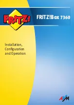 Preview for 1 page of AVM FRITZ!Box 7360 Installation, Configuration And Operation