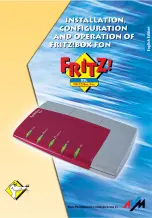 AVM Fritz!Box Fon Installation, Configuration & Operating Manual preview