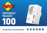 AVM FRITZ DECT Repeater 100 Installation And Operation Manual preview