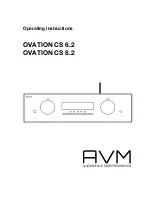 Preview for 1 page of AVM OVATION CS 6.2 Operating Instructions Manual