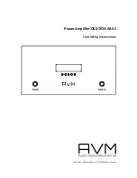 AVM OVATION SA8.2 Operating Instructions Manual preview