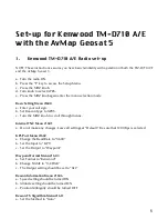 Preview for 4 page of AvMap geosat5 APRS Setup Instructions