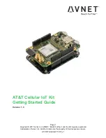 Предварительный просмотр 1 страницы Avnet AT&T Cellular IoT Kit Getting Started Manual