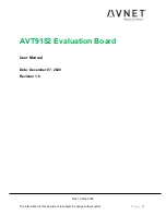 Avnet AVT9152 EVB User Manual preview