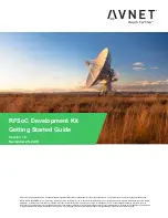 Предварительный просмотр 1 страницы Avnet RFSoC Getting Started Manual