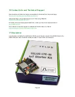 Предварительный просмотр 22 страницы Avnet Telus LTE-M IoT Starter Kit Hardware User'S Manual