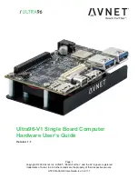 Avnet Ultra96-V1 Hardware User'S Manual preview