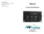 Предварительный просмотр 1 страницы AVocation Systems VGA-2 Quick Start Manual