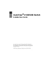 Preview for 3 page of Avocent 3100/3200 Installer/User Manual