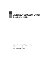 Preview for 3 page of Avocent AUTOVIEW 3008 Installer/User Manual