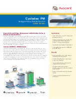 Avocent Cyclades PM2000 Specification Sheet preview