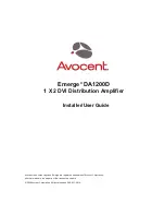 Avocent Emerge DA1200D Installer/User Manual preview