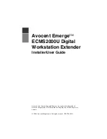 Preview for 3 page of Avocent Emerge ECMS2000U Installer/User Manual