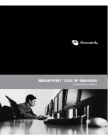 Preview for 1 page of Avocent MERGEPOINT 53XX SP MANAGER Installer/User Manual