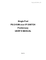 Preview for 1 page of Avocent PS/2 KVM User Manual