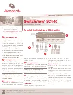 Preview for 1 page of Avocent SwitchView®SC440 Quick Manual