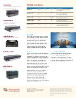 Preview for 4 page of Avocent SwitchView Specifications