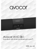 Предварительный просмотр 1 страницы AVOCOR AVC-SB1 Instructions Manual