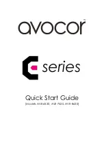 AVOCOR AVE-6520 Quick Start Manual предпросмотр