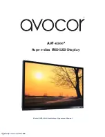 Предварительный просмотр 1 страницы AVOCOR AVF- 6500 Series Installation & Operation Manual