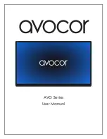 AVOCOR AVG Series User Manual предпросмотр