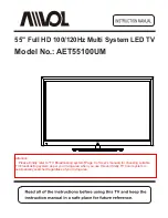 Предварительный просмотр 1 страницы Avol AET55100UM Instruction Manual