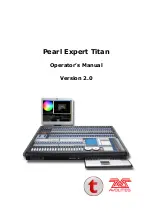 Preview for 1 page of Avolites Pearl Expert Titan Operator'S Manual