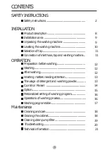 Preview for 2 page of avolta WASH AWM07W User Manual