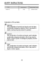 Preview for 4 page of avolta WASH AWM07W User Manual