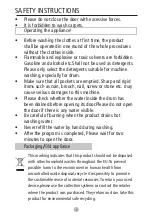 Preview for 8 page of avolta WASH AWM07W User Manual