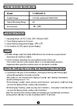 Preview for 4 page of avolta Y110RG-BP-S Manual