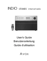 Avox INDIO User Manual предпросмотр