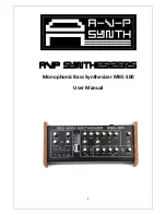 AVP Synthesizer MBS-100 User Manual preview