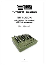 AVP Synthesizers RITMOBOX User Manual предпросмотр