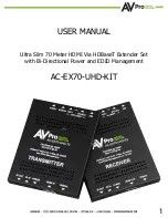 AVPro Edge AC-EX70-UHD-KIT User Manual preview