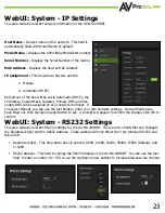 Preview for 23 page of AVPro Edge AC-MX-44HDBT User Manual