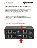 Preview for 8 page of AVProConnect AC-EX100-UHD-R User Manual