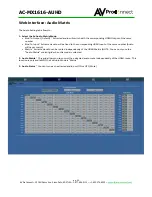 Preview for 24 page of AVProConnect AC-MX1616-AUHD User Manual