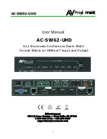 AVProConnect AC-SW62-UHD User Manual предпросмотр