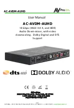 Предварительный просмотр 1 страницы AVProEdge AC-AVDM-AUHD User Manual