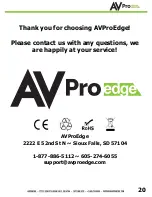 Предварительный просмотр 20 страницы AVProEdge AC-CXWP-KVM-KIT User Manual