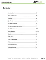 Preview for 3 page of AVProEdge AC-DA12-AUHD-GEN2 User Manual