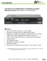 Preview for 4 page of AVProEdge AC-DA12-AUHD-GEN2 User Manual