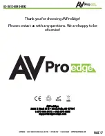 Preview for 17 page of AVProEdge AC-DA12-AUHD-GEN2 User Manual