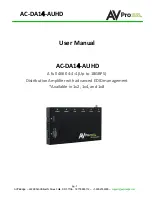 Preview for 1 page of AVProEdge AC-DA14-AUHD User Manual