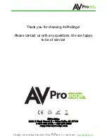 Предварительный просмотр 16 страницы AVProEdge AC-DA18-AUHD User Manual