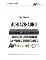 AVProEdge AC-DA28-AUHD User Manual предпросмотр