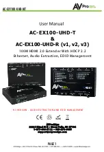 AVProEdge AC-EX100-UHD User Manual предпросмотр