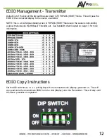 Предварительный просмотр 12 страницы AVProEdge AC-EX70-UHD-ARC User Manual